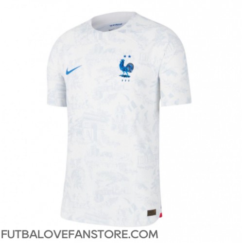 Francúzsko Theo Hernandez #22 Vonkajší futbalový dres MS 2022 Krátky Rukáv